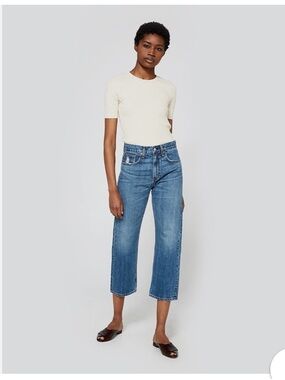 EUC rag & bone Wheeler Marilyn Crop Jean